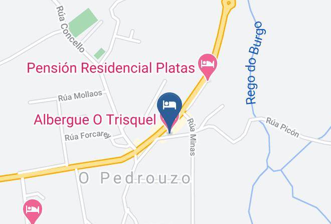 Albergue O Trisquel Map