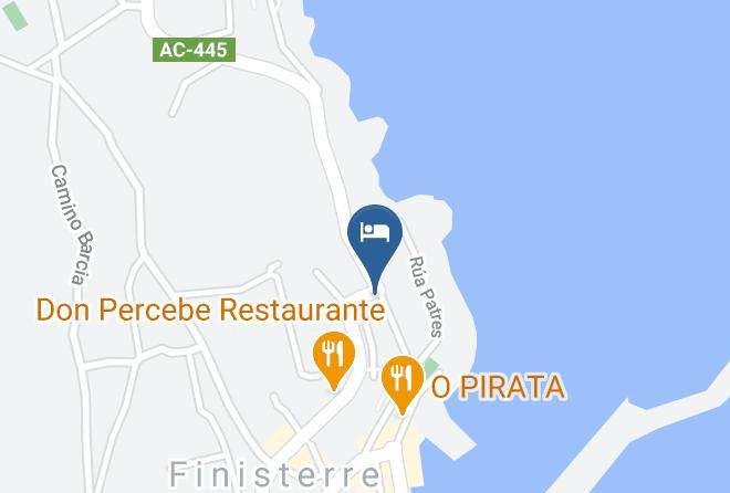Albergue Oceanus Finisterre Map