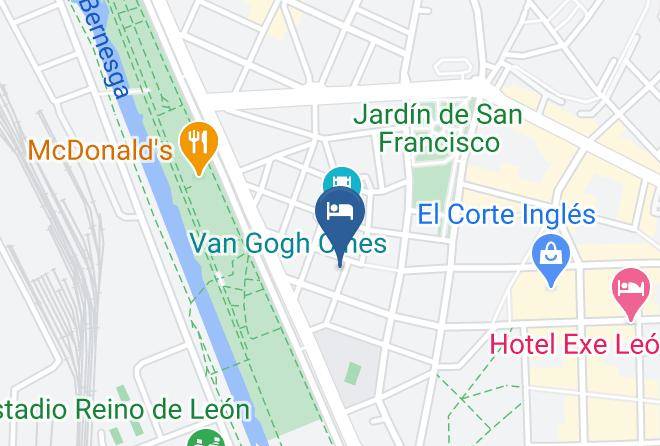 Leon - Albergue Para Grupos Maps