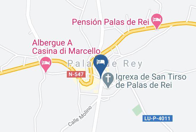 Lugo - Albergue Restaurante Castro Maps