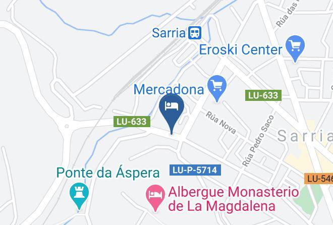 Lugo - Albergue San Lazaro Sarria Maps