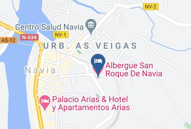 Asturias - Albergue San Roque De Navia Maps