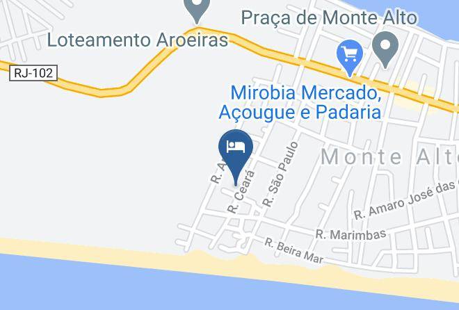 Arraial Do Cabo - Albergue Tia Dete Maps
