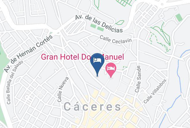 Caceres - Albergue Turistico Las Veletas Maps