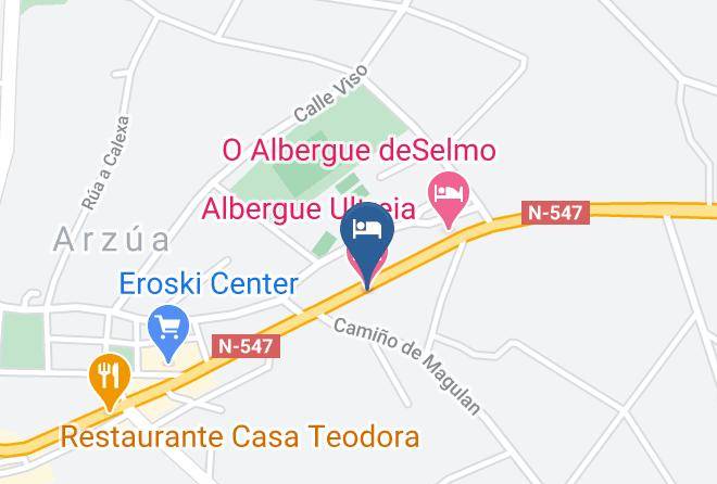 Albergue Ultreia Map