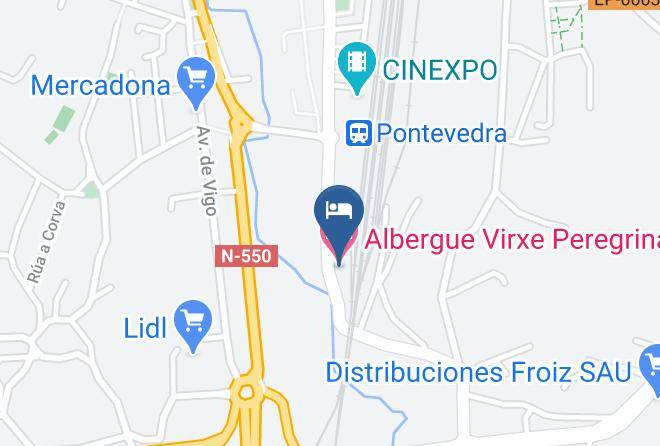 Pontevedra - Albergue Virxe Peregrina Maps