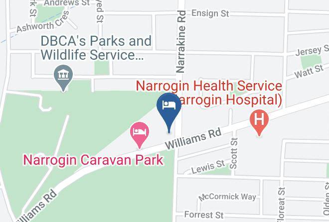 Narrogin - Albert Facey Motor Inn Maps