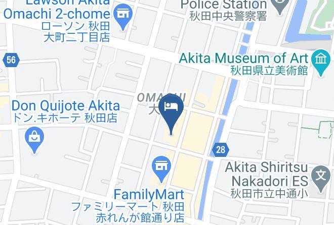 Akita City - Albert Hotel Akita Maps
