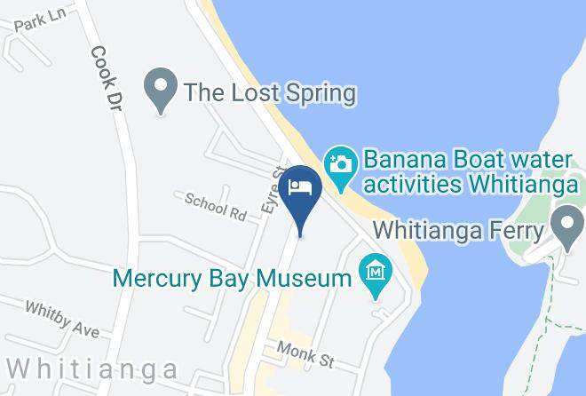 Thames Coromandel - Albert Number 6 Motel Whitianga Maps