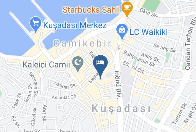 Kusadasi - Albora Hotel Kusadasi Aydin Maps