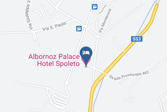 Perugia - Albornoz Palace Hotel Spoleto Maps