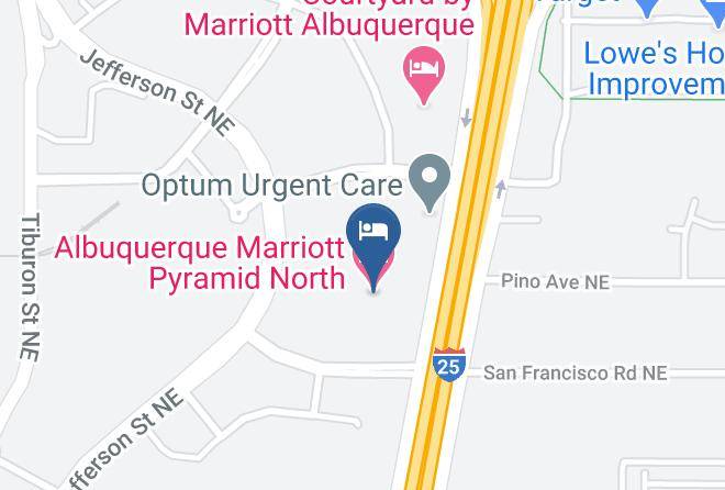 Albuquerque Marriott Pyramid North Map