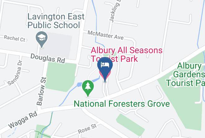 Albury - Albury All Seasons Tourist Park Maps