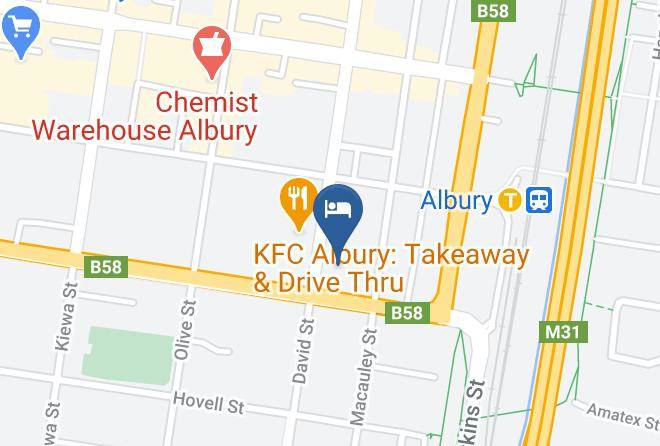 Albury - Albury Garden Court Motel Maps