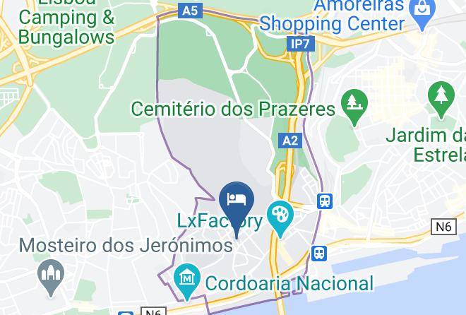 Lisbon - Alcantara Quiet And Calm Maps
