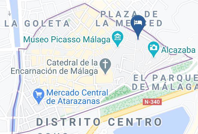 Malaga - Alcazaba Premium Hostel Malaga Maps