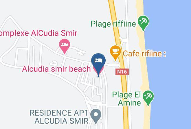 Tangier Tetouan - Alcudia Smir Beach Maps