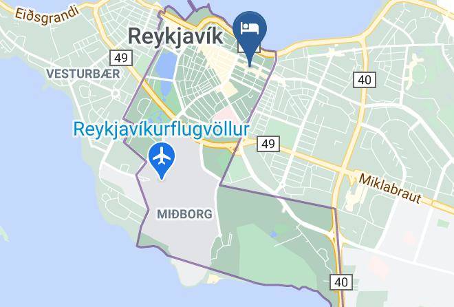 Reykjavik - Alda Hotel Maps