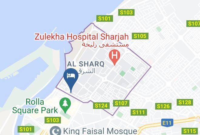 Sharjah City - Aldar Hotel Maps