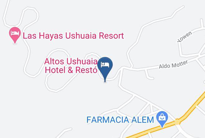 Ushuaia - Aldea Nevada Cabanas Maps