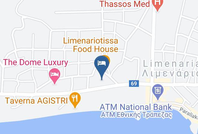 Thasos - Aldebaran Hotel Studios Maps