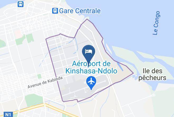 Kinshasa Urban - Aldiame Hotel Maps