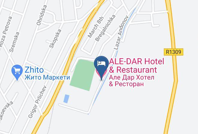 Kochani - Ale Dar Hotel & Restaurant Maps