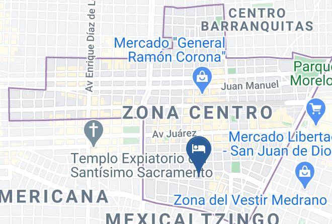 Guadalajara - Alebrije Hotel Boutique Maps