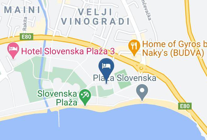 Budva - Hotel Aleksandar Maps