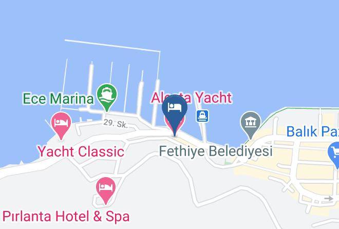 Fethiye - Alesta Yacht Hotel Maps