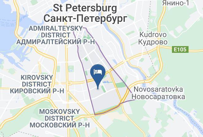 Saint Petersburg - Alex Hotel On Budapeshtskaya Maps