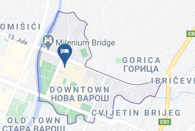 Podgorica - Hotel Alexandar Lux Maps