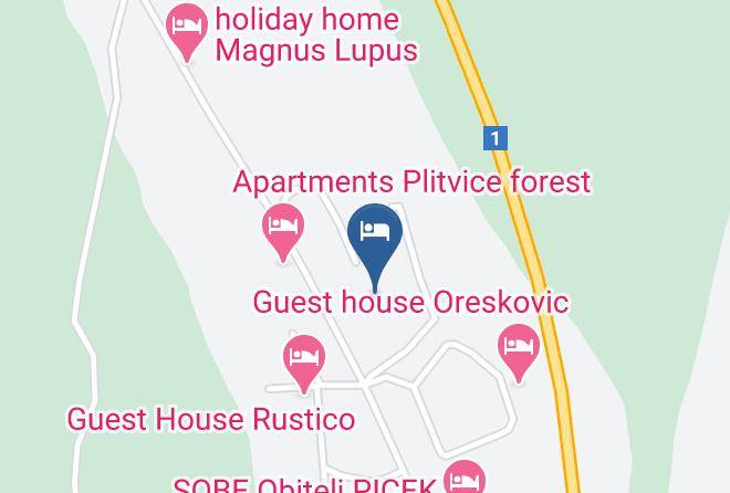 Plitvicka Jezera - Alexandar Vacation Lodge Croatia Plitvice Lakes Maps