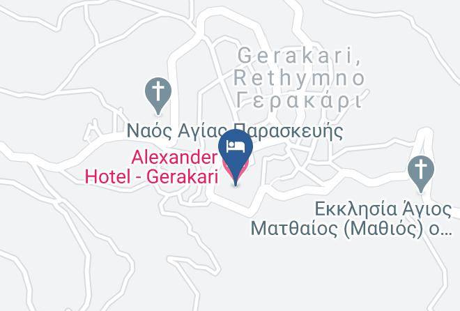 Rethimni - Alexander Hotel Gerakari Maps