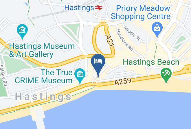 East Sussex - Alexander's Hotel Hastings Maps