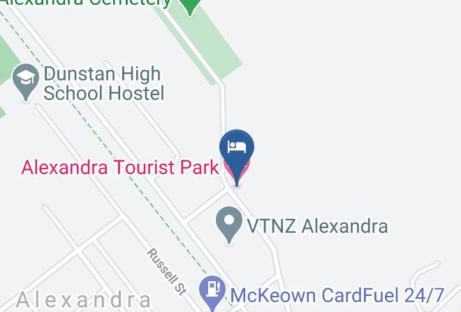 Central Otago - Alexandra Tourist Park Maps