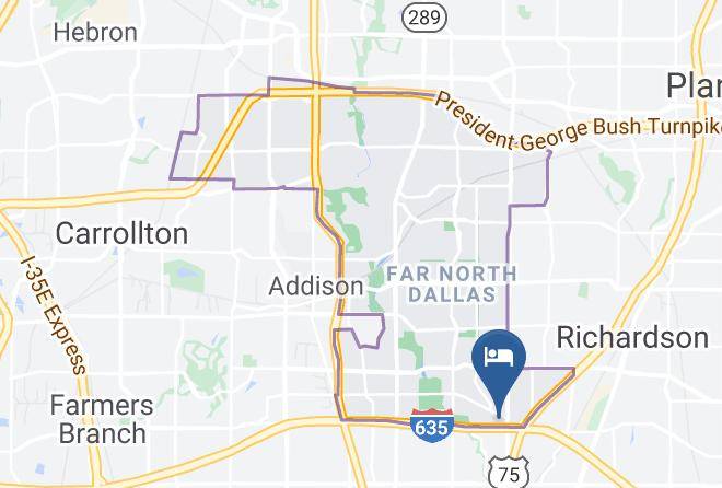 Dallas - Alexis Hotel & Banquets Dallas Park Central Galleria Maps