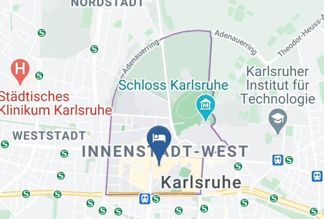 Alfahotel Karlsruhe City Map
