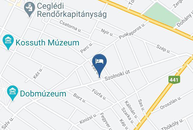 Cegled - Alfold Panzio Es Restaurant Maps