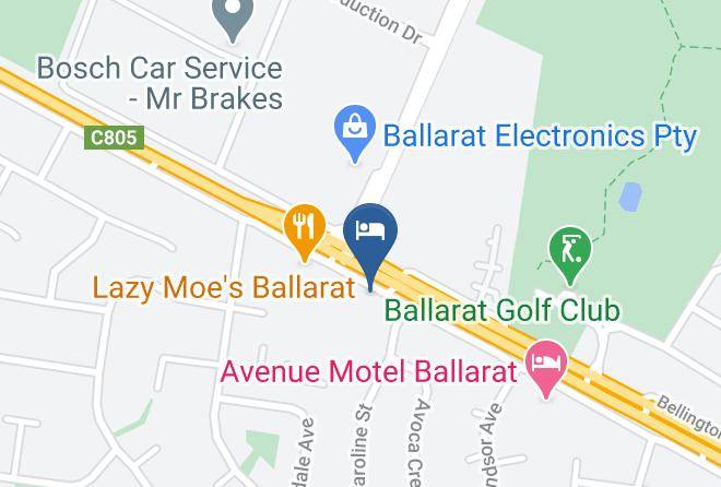 Ballarat - Alfred Motor Inn Maps