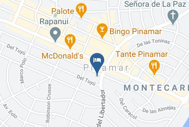 Pinamar - Hotel Algeciras Maps