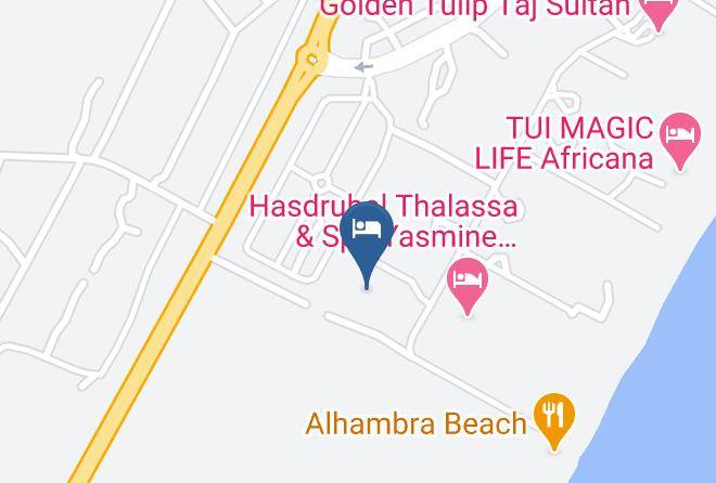 Tunisia - Alhambra Thalasso Hotel Maps