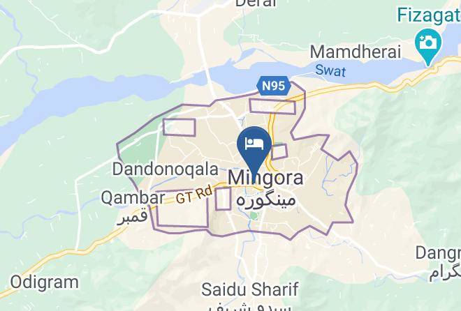 Peshawar - Alhamra Hotel Mingora Maps