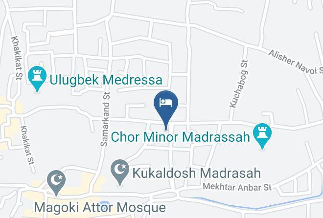Bukhara - Ali Nur Hotel Maps