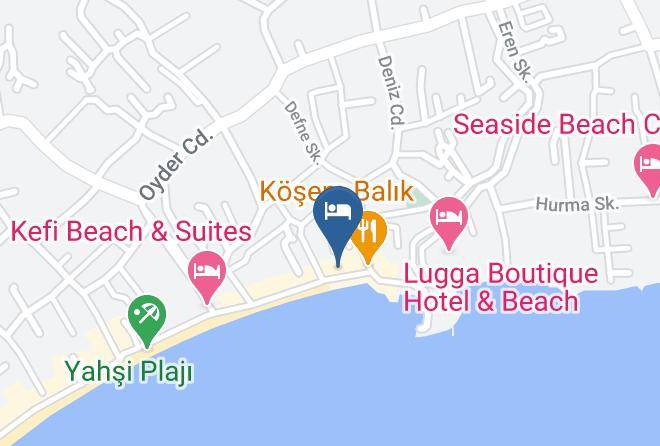 Bodrum - Ali's Hotel Beach Maps
