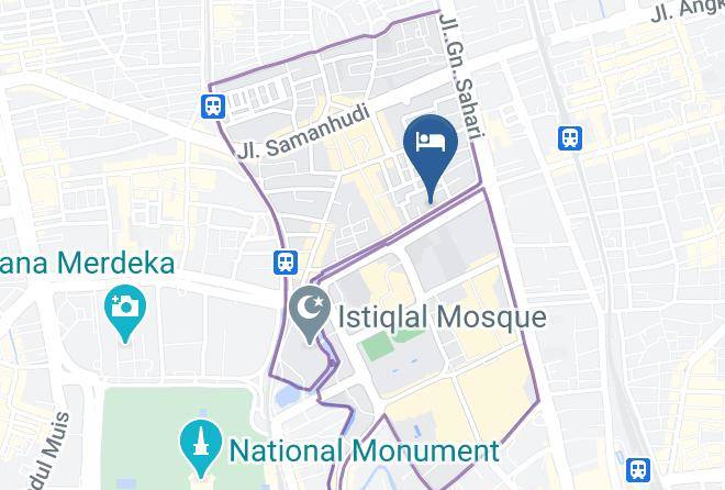 Central Jakarta - Alia Pasarbaru Hotel Maps