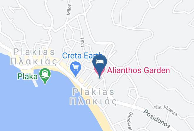 Rethimni - Alianthos Garden Hotel Maps