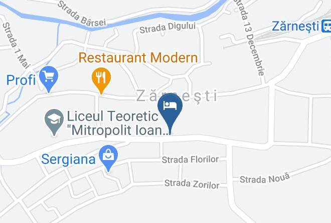 Zarnesti - Pensiunea Aliart Maps
