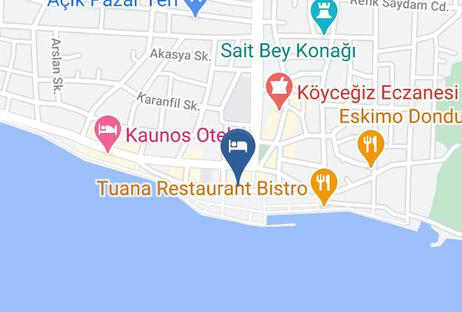 Koycegiz - Alila Otel Maps