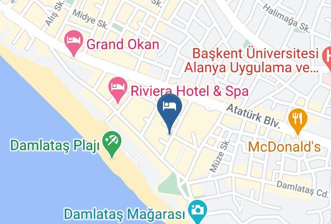 Alanya - Alin Hotel Maps